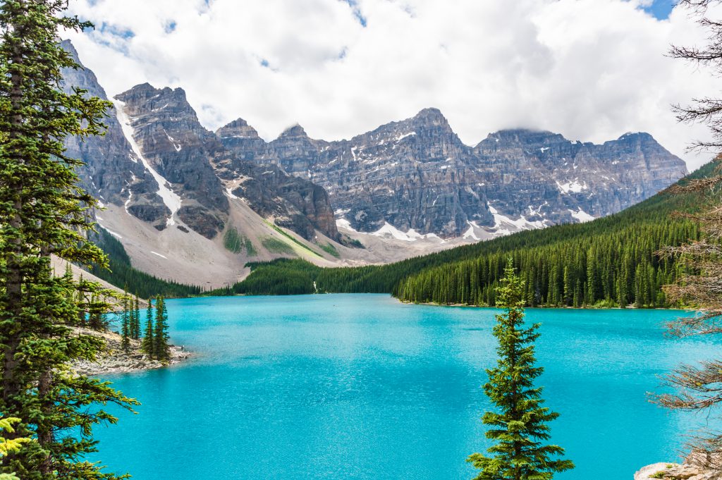 Epic Moraine Lake in Banff National Park, Bristish Columbia