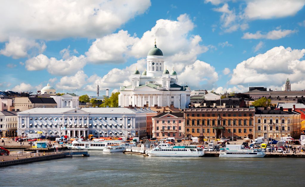 Summer of Helsinki, Finland.